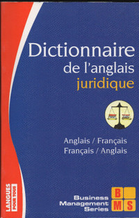 Dictionnaire de l'anglais juridique