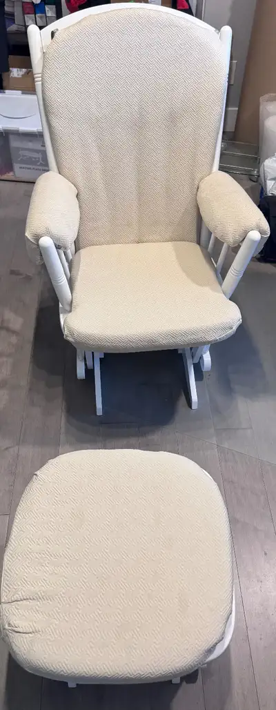 Dutailier glider and ottoman, View more