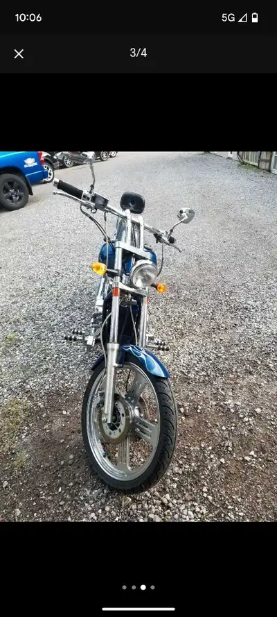 2007 Johnny Pag Spyder 300. This bike looks and sounds like a big chopper but handles and rides easy...
