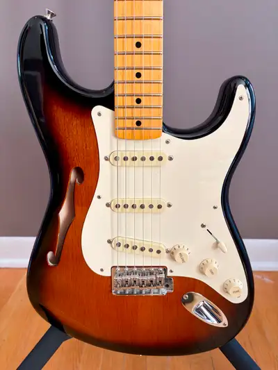 Fender American Eric Johnson Thinline Stratocaster w/ OHSC Semi-hollow electric guitar in excellent...