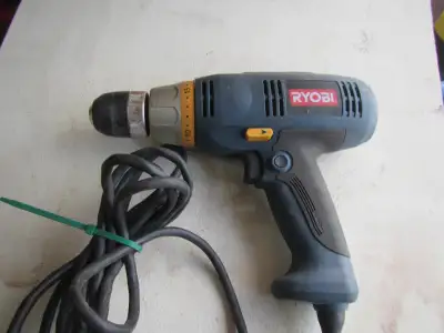 3/8  IN  RYOBI   ELECTRIC  DRILL  GOOD  COND., View more