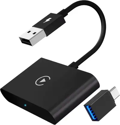 Wireless CarPlay Adapter for iPhone, Wireless CarPlay Dongle Convert Factory Wired CarPlay to Wirele...