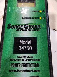 Surge guard for camper.