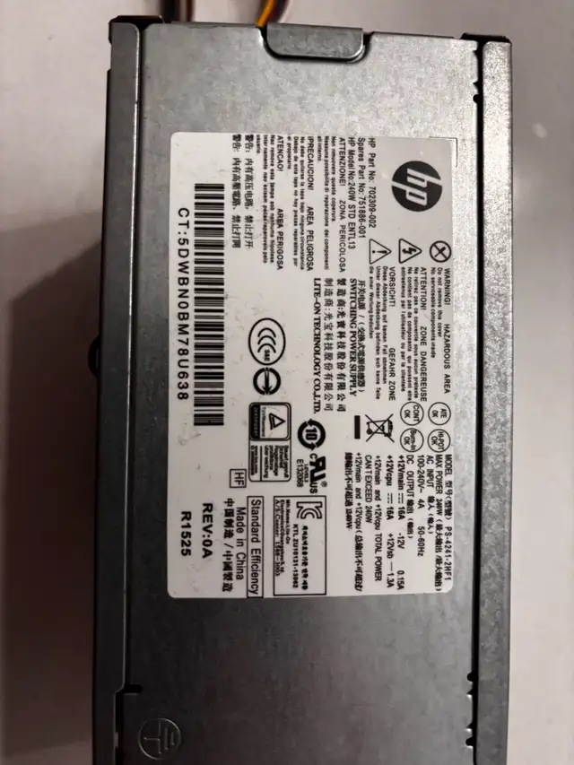 LIQUIDATION ⚡ Alimentation HP NEUVE 240W – 30$ AUJOURD’HUI in Desktop Computers in City of Montréal - Image 3