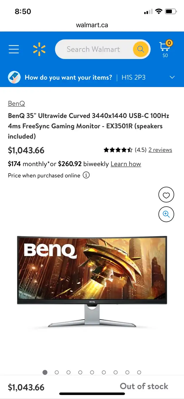 BenQ 35" Ultrawide Curved 3440x1440 USB-C Gaming Monitor-EX3501R in Monitors in City of Montréal - Image 7