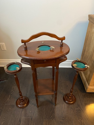 Antique Smoking Table, View more