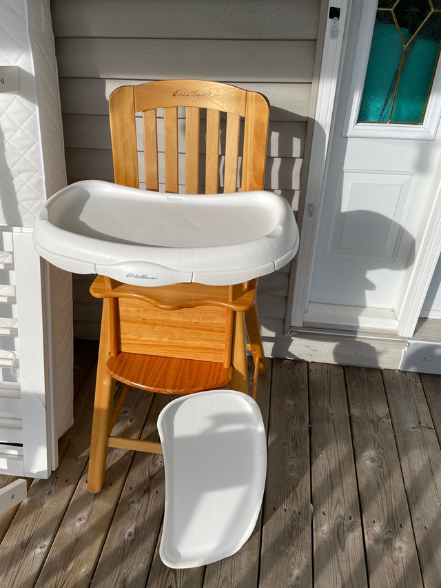 Eddie Bauer Wooden High Chair in Feeding & High Chairs in Dartmouth - Image 3