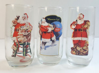 Vintage Coca-Cola Haddon Sundblom SANTA Glasses