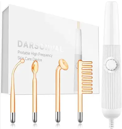 High Frequency Facial Wand Micro Care Skin Care, Rose Gold, View more