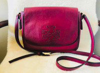 Authentic TORY BURCH large leather crossbody purse