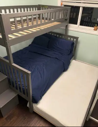 Trundle pullout bunk bed, View more