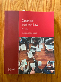 Canadian Business Law textbook