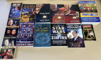 Star Trek 13 Trade Paperback & Paperback Novel Lot Preowned