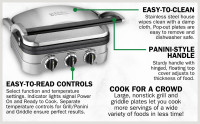 Griddler by Cuisinart Panini Grill Electric Cooker