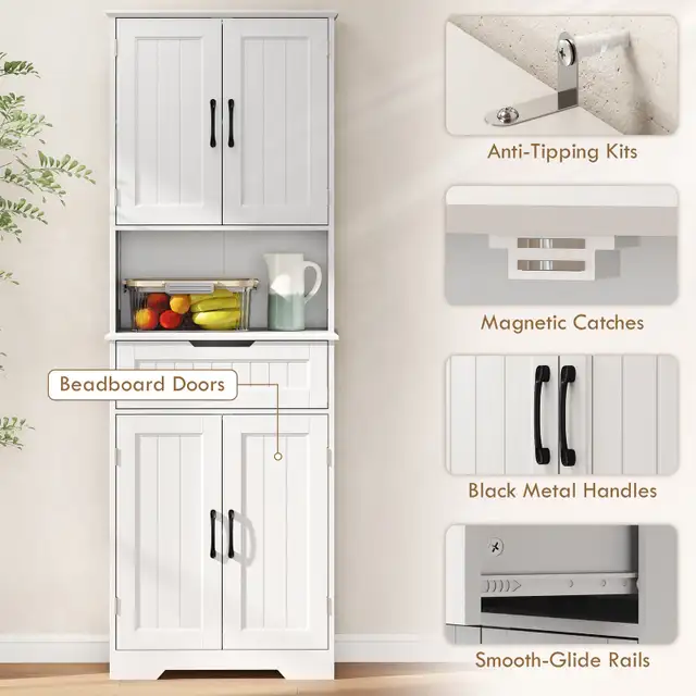68" Tall Kitchen Pantry Cabinet in Hutches & Display Cabinets in Markham / York Region - Image 10