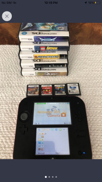 Nintendo 2ds with 9 games