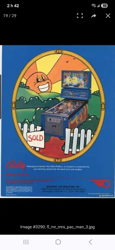 Recherche, Mr &Miss Pac-Man Bally pinball Looking for pinball Mr& Miss Pac-Man