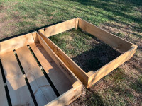 Two raised garden beds