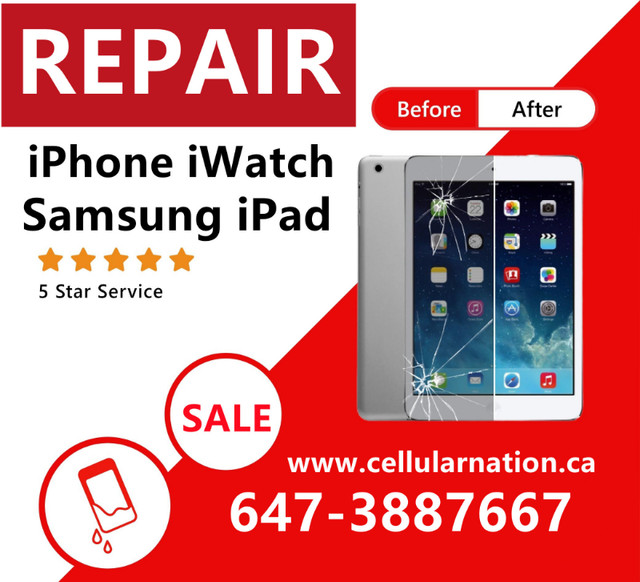 ⭐BEST Phone repair⭐iPhone SAMSUNG iPad Apple Watch Google+more in Cell Phone Services in Mississauga / Peel Region - Image 3