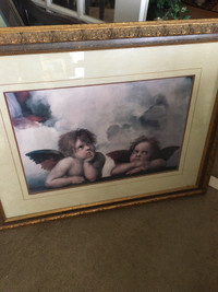 Angels framed print