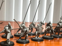 Warhammer Middle Earth (LOTR) miniatures, 20 Uruk-hai Warriors.