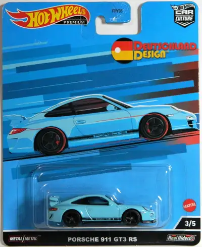 Hot Wheels Premium Deutschland Design Porsche 911 GT3 RS diecast new in package, $20. Pickup in nort...