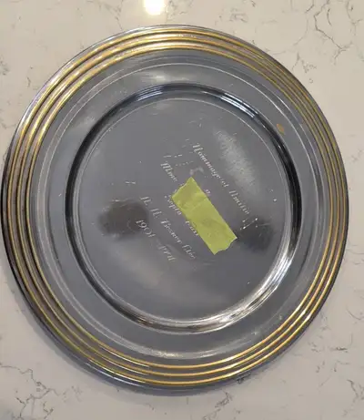 Assiette en inox argent et or - Gottinghen, View more