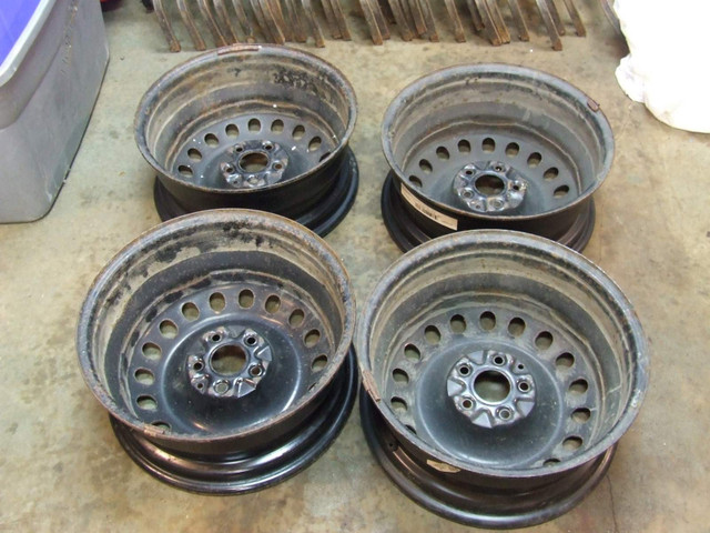Great Set of 17x7 inch Steel Rims for Honda/Acura/Mercury 5x4.5" in Tires & Rims in Sudbury - Image 2