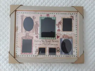 PHOTO 1 14"×18" COLLAGE PICTURE FRAME (NEW) $15.00 PHOTO 2 2 BLACK LEATHER BONDED PHOTO ALBUMS HOLDS...
