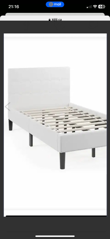 Twin upholstered bed. Brand new in a box in Beds & Mattresses in St. Albert - Image 3