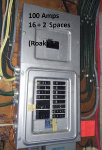 Breaker Panel - Square D, 100 Amps, 16 + 2 Spaces, Vintage (2)