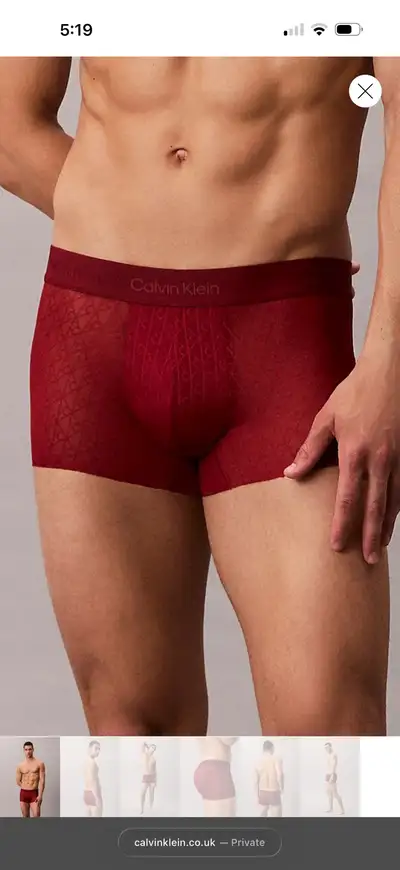 Calvin Klein men’s sheer underwear, View more