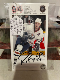 Ryan Smyth Edmonton Oilers AUTO SIGNED Team Card Showcase 305