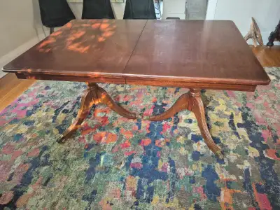 Antique Dining Room Table with Leaf, View more
