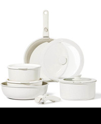 CAROTE 11pcs Pots and Pans Set, Nonstick Cookware Detachable/Rem