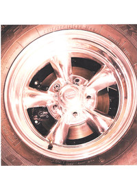 (2) American Racing Wheels Torq Thrust 2 Polished Aluminum