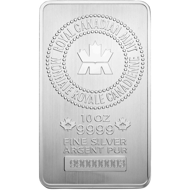 10 oz. Lingot d’argent / Silver Bar - Royal Canadian Mint dans Art et objets de collection  à Ville de Montréal