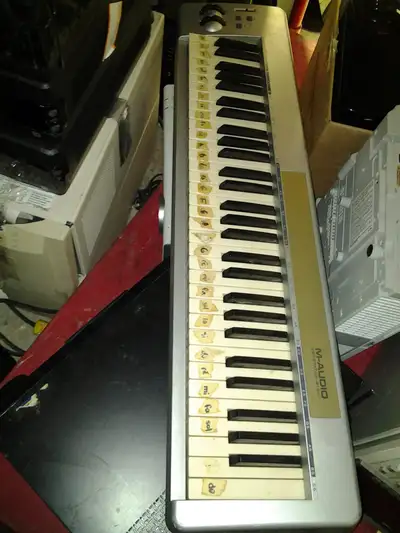M AUDIO Keystation 61ES Semi-Weighted USB MIDI Controller Keyboa, View more
