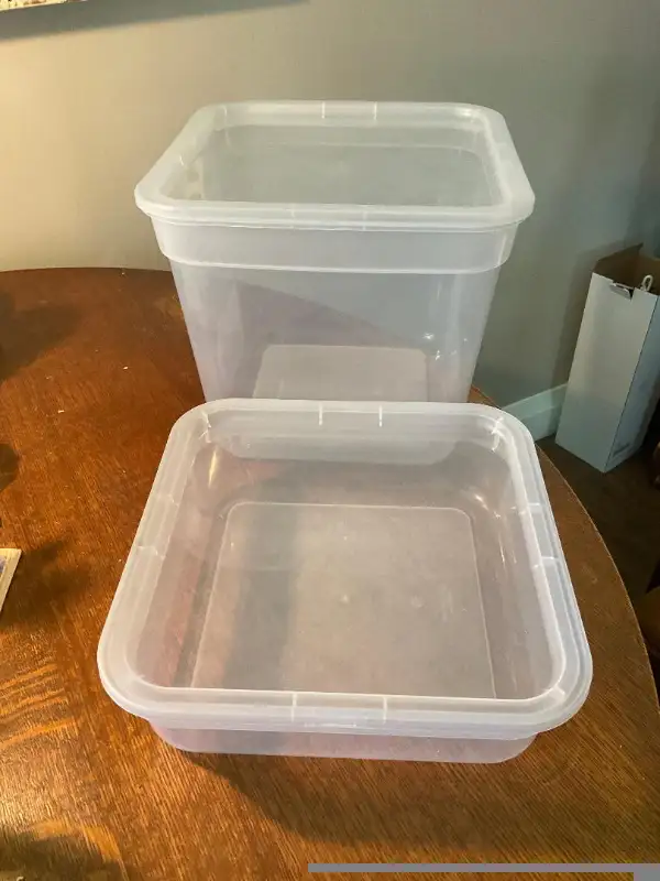 Containers - Clear (6) Various Sizes in Storage & Organization in Hamilton - Image 3