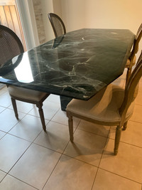 Real Italian Marble Dining Table
