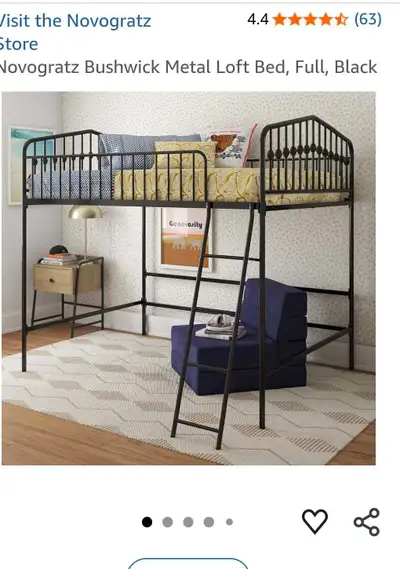 FOR SALE Full size Loft bed - Frame ONLY . PERFECT COND. $300OBO, View more