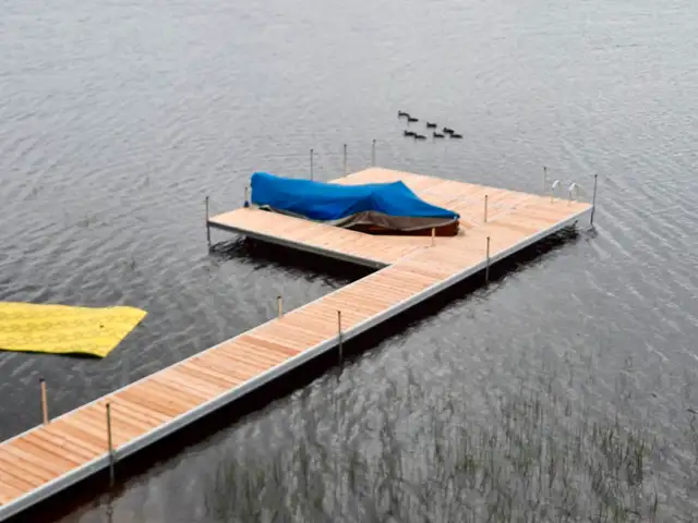 30ft Aluminum Dock Package with Western Cedar Decking in Other in Bedford - Image 2