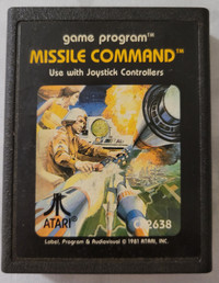 Atari 2600 Cartridge - Missile Command, 1981