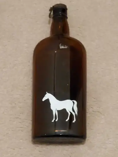 Vintage white horse whiskey bottle, View more