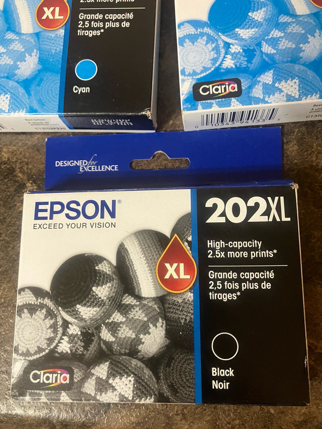 Epson 202 XL Printer Inks - 7 New Cartridges in Printers, Scanners & Fax in St. John's - Image 2