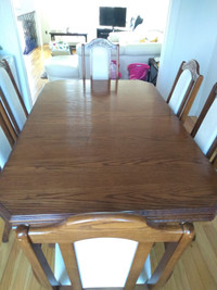 Dining set solid oak