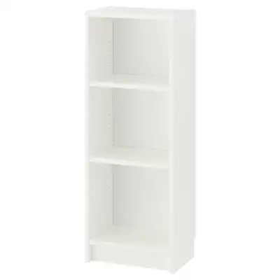 White Billy Bookcase by IKEA. Measures 15 3/4" x 11" x 41 3/4 ". Pickup in downtown Toronto only.