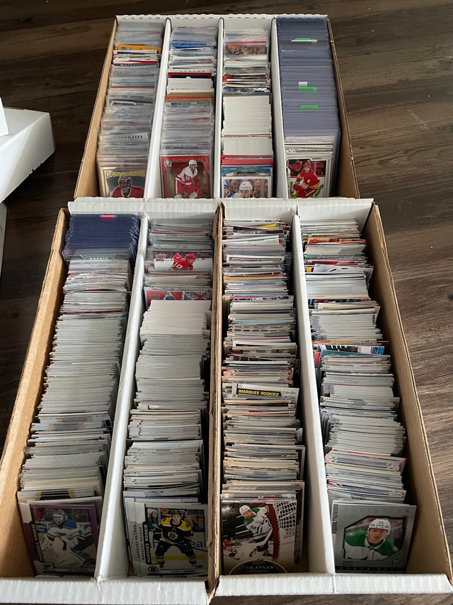 Pending-Shoeboxes of rookie and insert hockey cards - 3 avail. in Arts & Collectibles in Hamilton