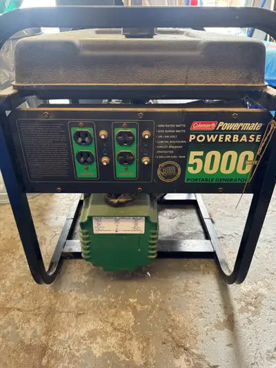 Coleman Powermate Powerbase 5000W Gas Generator , View more