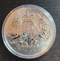 Pièce en argent/silver bullion royal arms 2021 10 oz .9999
